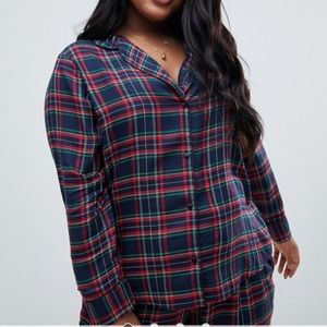 ASOS Curve Plaid Shirt NWT